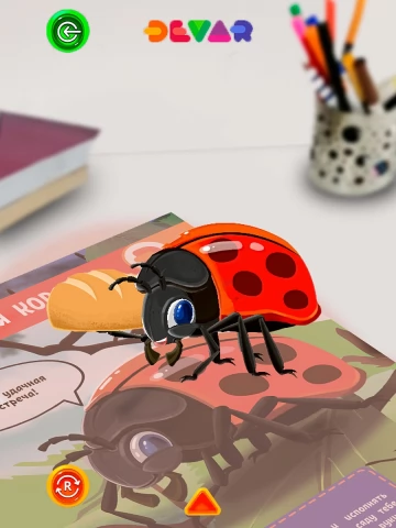 Книга DEVAR Забавные насекомые в доп. реальности
