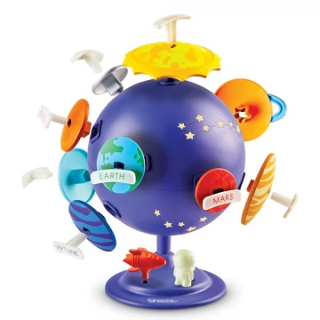 LER3320 Развивающая игрушка "Мой первый глобус. Космос" (21 элемент с наклейками)