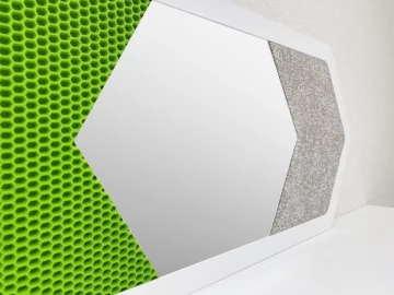 Декоративная тактильная панель 3в1 - «Ворс, Зеркало, Резина» АЛМА