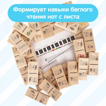 Обучающий набор КРАСНОКАМСКАЯ ИГРУШКА Музыкальное домино