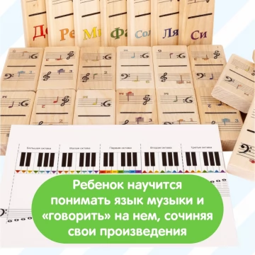 Обучающий набор КРАСНОКАМСКАЯ ИГРУШКА Музыкальное домино