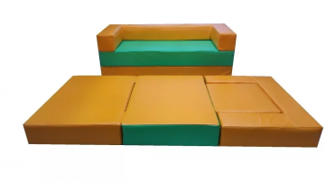 Детская игровая мебель "Малыш" желтый/салатовый