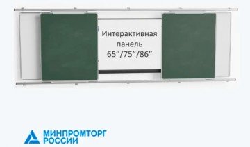 Рельсовая система с двумя настенными и двумя передвижными досками Классик