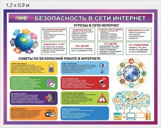 Стенд информационный "Безопасность в сети Интернет"