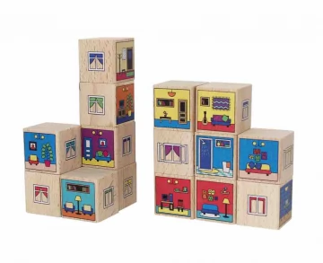 Кубики КРАСНОКАМСКАЯ ИГРУШКА КУБ-10 Квартиры 