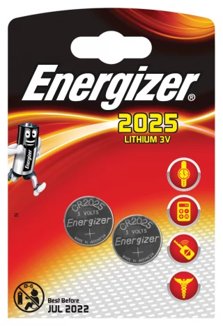 Элементы питания ENERGIZER E301021501 Lithium CR2025 FSB2