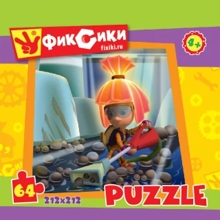 Пазл ORIGAMI 11692 Фиксики Симка с пылесосом 64шт