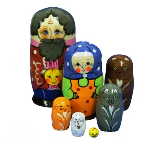 МАТРЕШКА СКАЗКА КОЛОБОК (7 В 1)